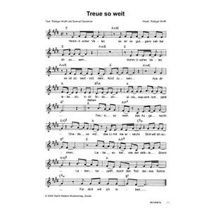 Produktbild des Artikels Treue so weit (Noten - Download)