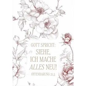 Produktbild des Artikels Jahreslosung 2026 - Poster A4 "Rosen" ()