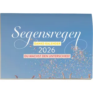 Produktbild des Artikels Segenregen Danke-Kalender 2026 (Kalender - Geheftet)
