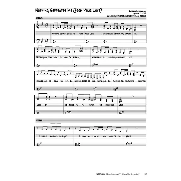 Produktbild des Artikels Nothing Separates Me (Noten - Download)