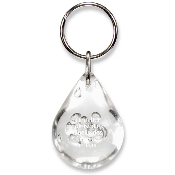 Produktbild des Artikels Schlüsselanhänger "Tropfen" - transparent ()