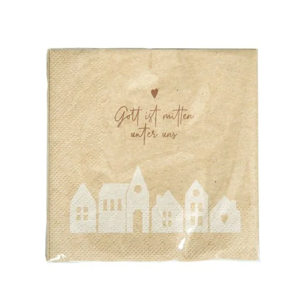 Produktbild des Artikels Servietten Öko "Häuser" ()