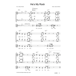 Produktbild des Artikels He's My Rock (Noten - Download)