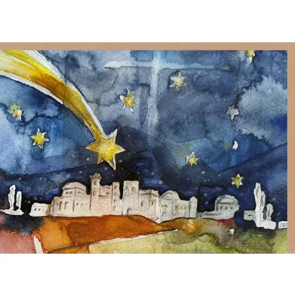 Produktbild des Artikels Faltkarte "Stern über Bethlehem" (Schreibwaren)