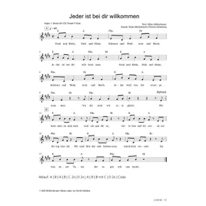 Produktbild des Artikels Jeder ist bei dir willkommen (Noten - Download)