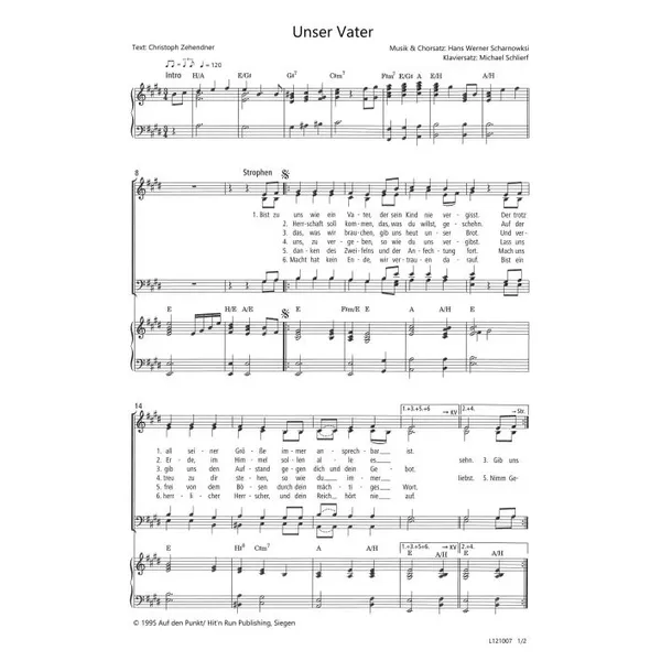 Produktbild des Artikels Unser Vater (Noten - Download)