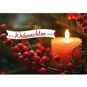 Produktbild des Artikels Faltkarte - Gesegnete Weihnachten (Schreibwaren)
