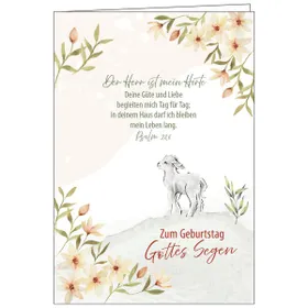 Produktbild des Artikels Faltkarte: Zum Geburtstag Gottes Segen (Schreibwaren)