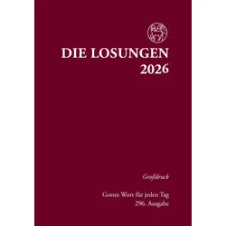 Produktbild des Artikels Losungen 2026 rot, Großdruck (Kalender - Gebunden)