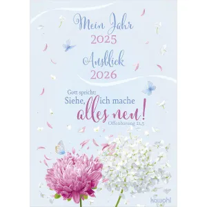 Produktbild des Artikels Postkarten: Mein Jahr 2025 - Ausblick 2026 Grafik, 12 Stk. (Schreibwaren)