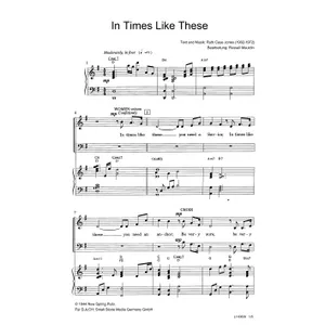 Produktbild des Artikels In Times Like These (Noten - Download)