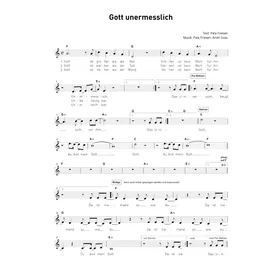 Produktbild des Artikels Gott unermesslich (Noten - Download)