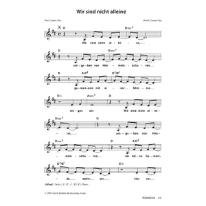 Produktbild des Artikels Wir sind nicht alleine (Noten - Download)
