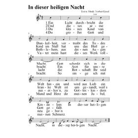 Produktbild des Artikels In dieser heiligen Nacht (Noten - Download)