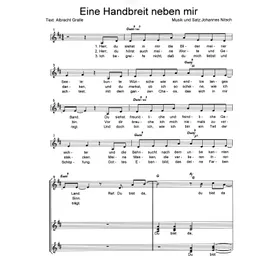 Produktbild des Artikels Eine Handbreit neben mir (Noten - Download)
