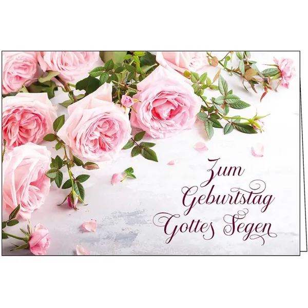 Produktbild des Artikels Faltkarte: Zum Geburtstag Gottes Segen (Schreibwaren)