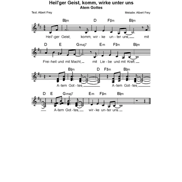 Produktbild des Artikels Atem Gottes (Noten - Download)