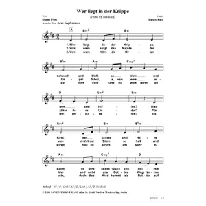 Produktbild des Artikels Wer liegt in der Krippe (Noten - Download)