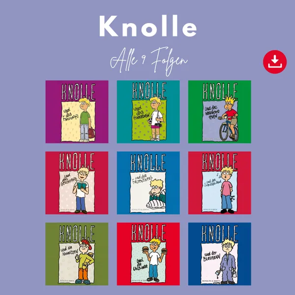 Produktbild des Artikels Knolle - alle 9 Folgen (MP3-Hörspiel - Download)