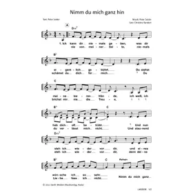 Produktbild des Artikels Nimm du mich ganz hin (Noten - Download)
