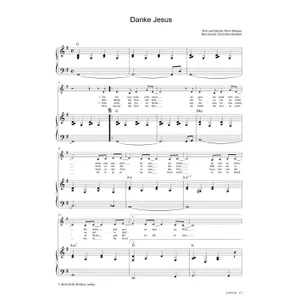 Produktbild des Artikels Danke, Jesus (Noten - Download)