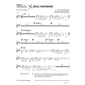 Produktbild des Artikels Jesus hinterher (2. Trompete in Bb) (Noten - Download)