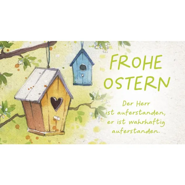 Produktbild des Artikels Schokoladengrüsse "Frohe Ostern" (40g) (Lebensmittel)