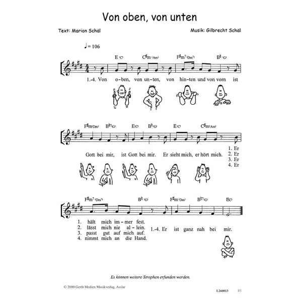 Produktbild des Artikels Von oben, von unten (Noten - Download)