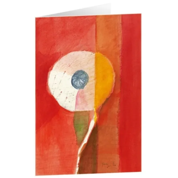 Produktbild des Artikels Kunstkarten "Weißer Mohn" 5 Stk. (Schreibwaren)
