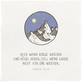 Produktbild des Artikels Holzschild quadratisch - Wenn Berge weichen (Berg) ()