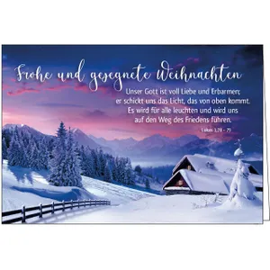 Produktbild des Artikels Faltkarte: Frohe und gesegnete Weihnachten (Schreibwaren)
