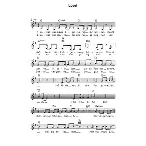 Produktbild des Artikels Lobet (Noten - Download)