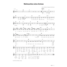 Produktbild des Artikels Weihnachten ohne Schnee (Noten - Download)