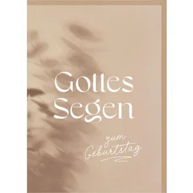 Produktbild des Artikels Faltkarten "Gottes Segen zum Geburtstag" (Schreibwaren)