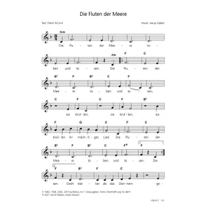 Produktbild des Artikels Die Fluten der Meere (Noten - Download)