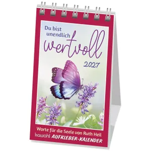 Produktbild des Artikels Du bist unendlich wertvoll 2027 - Aufkleber-Kalender (Kalender - Spiralbindung)
