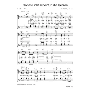 Produktbild des Artikels Gottes Licht scheint in die Herzen (Noten - Download)