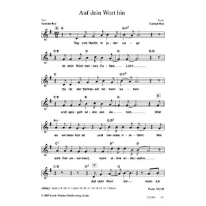 Produktbild des Artikels Auf dein Wort hin (Noten - Download)