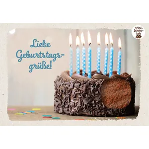 Produktbild des Artikels Schokokarte - Liebe Geburtstagsgrüße! (Lebensmittel)
