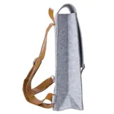 Stimmungsbild zu Rucksack Filz "Du bist bei mir" - hellgrau