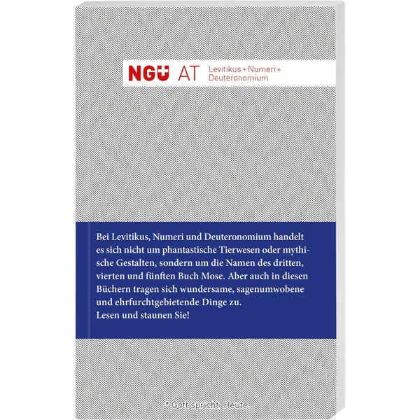 Produktbild des Artikels NGÜ AT: Levitikus + Numeri + Deuteronomium (Bibel - Broschiert)