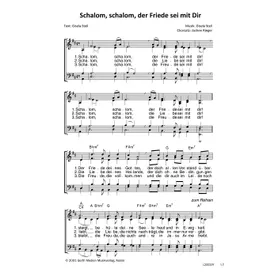 Produktbild des Artikels Schalom, schalom, der Friede sei mit Dir (Noten - Download)