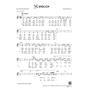 Produktbild des Artikels Endlich (einstimmig) (Noten - Download)