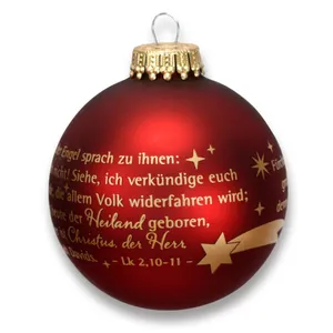 Produktbild des Artikels Christbaumkugel "Und der Engel sprach ..." ()