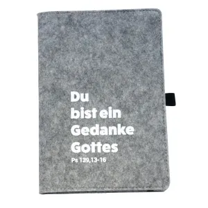 Produktbild des Artikels Notizbuch Filz A5 - grau (Schreibwaren - Gebunden)
