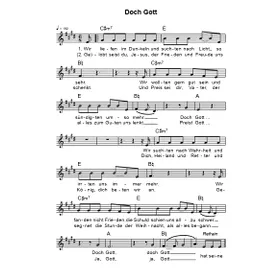 Produktbild des Artikels Doch Gott (Noten - Download)