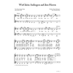 Produktbild des Artikels Wirf dein Anliegen auf den Herrn (Noten - Download)