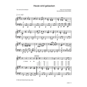 Produktbild des Artikels Heute wird gebacken (Noten - Download)