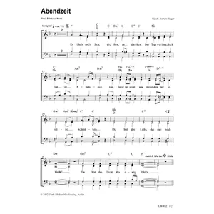 Produktbild des Artikels Abendzeit (Noten - Download)