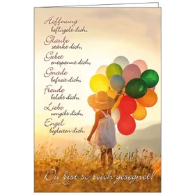 Produktbild des Artikels Faltkarte: Du bist so reich gesegnet - Geburtstag (Schreibwaren)